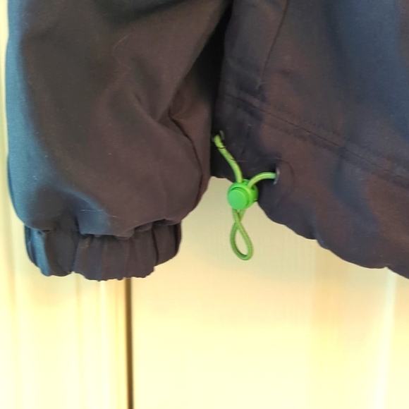 Everlast Reversible Jacket Navy Blue  Green Trim White Stripe Size M Women's - Picture 4 of 7